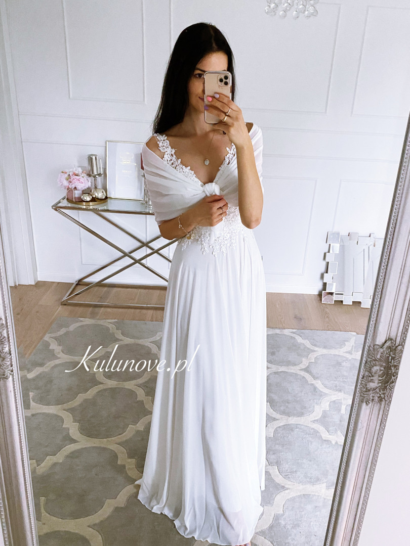 Victoria - suknia ślubna z muślinowym dołem - Kulunove zdjęcie 4